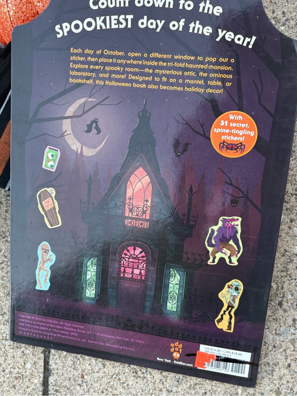 Halloween Sticker Countdown Activity Book - Purple - Picture 4 of 4